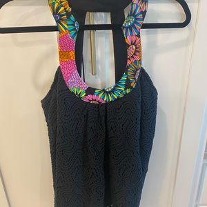 Trina Turk black blouse